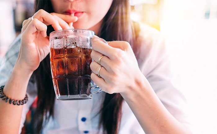 Sugary drinks can also create a false sense of fullness