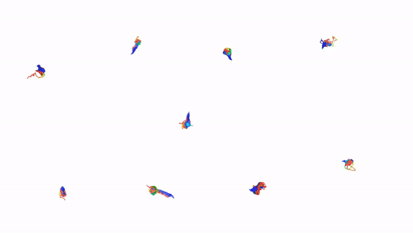 Protein segments generated by AI.
