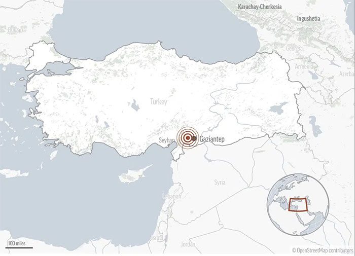 The 7.8 magnitude earthquake shook the southern region of the country and northern Syria on February 6.
