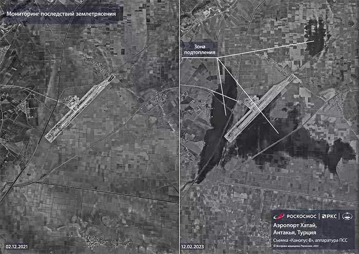 Hatay Airport severely flooded
