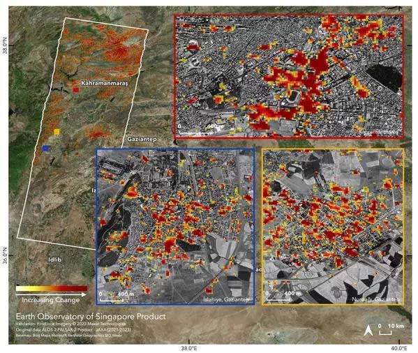 Another damage map in Turkoglu, Kahramanmaras, and Nurdagi