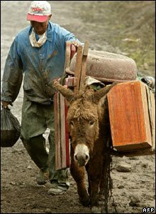 Many villagers have sought refuge