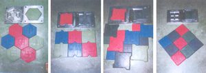 Natural rubber pavement tiles