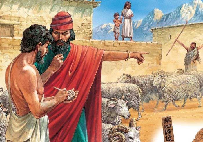 Cuneiform writing emerged from trade transactions.