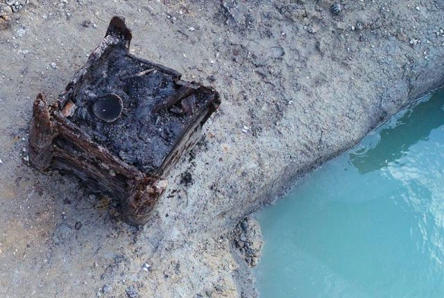 7,000-year-old wooden well found in the Czech Republic.