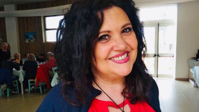 Giulia Manca is the only woman living on the island.
