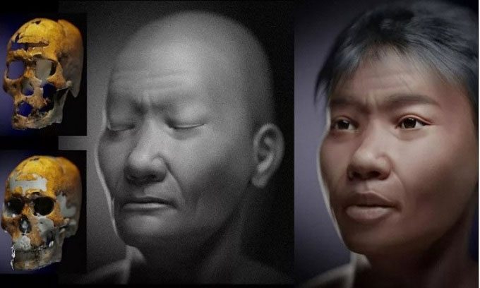 Two images predicting the face of Zuzu.