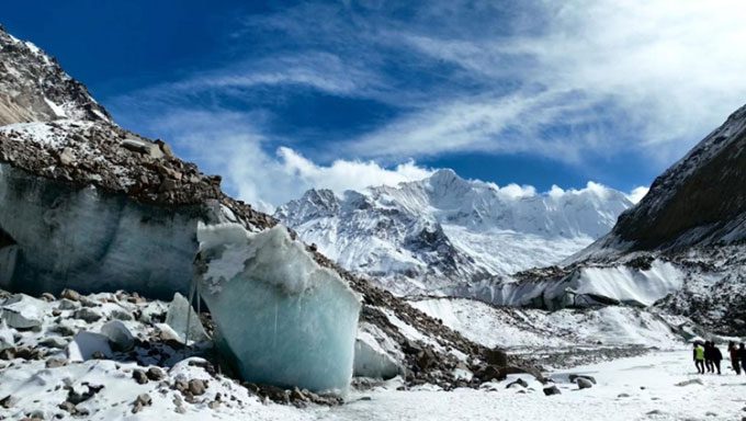 Scenery outside the ice cave.