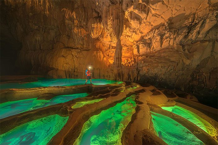 This cave system is very unique and distinct.