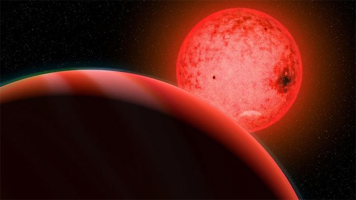 The newly discovered planet has an unusual size.