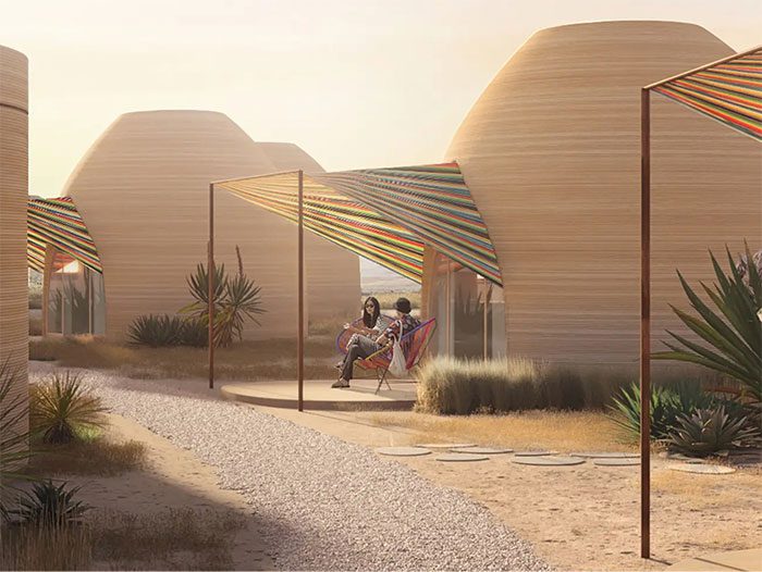 The resort designed by architecture firm BIG (Bjarke Ingels Group)