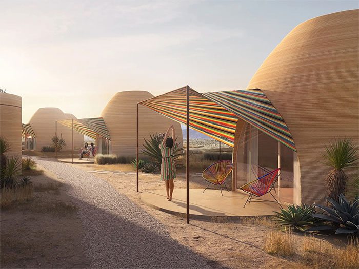 3D-printed hotel