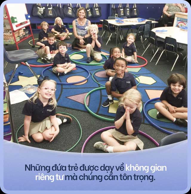 Children are taught about personal space that they need to respect