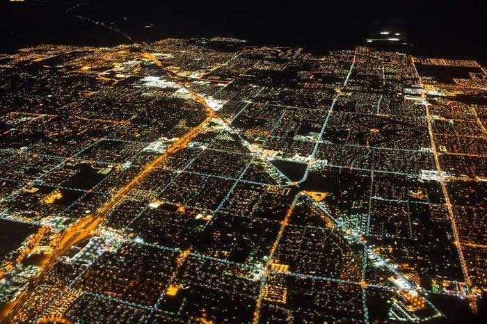 Las Vegas at night.