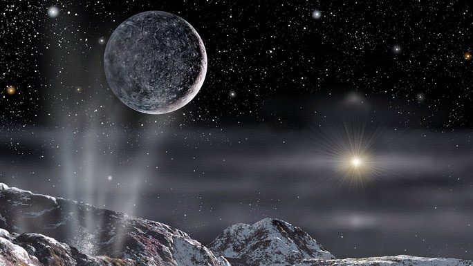 Charon as seen from Pluto