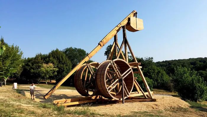 According to some researchers, the Trebuchet originated in Asia.