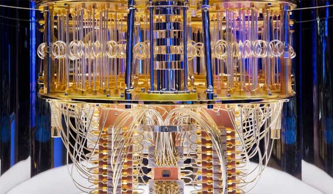 Inside the IBM Quantum System One.