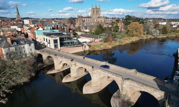 River levels in England are very low.