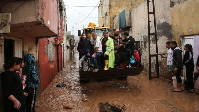 Rescue teams have been actively working to save residents.