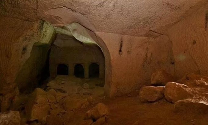 The tomb of midwife Salome located in a 2,000-year-old cave.
