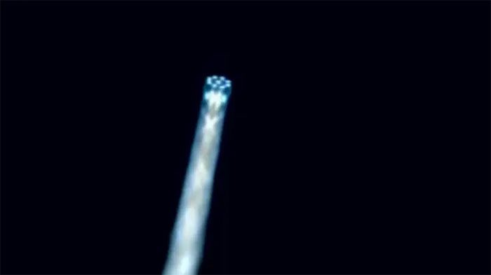 The green flame from the Terran 1 rocket