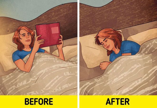 Going to sleep as soon as you get into bed