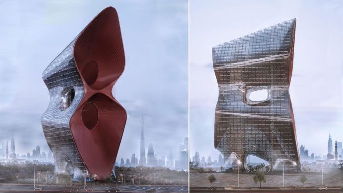 Design of a sandstorm-resistant skyscraper.