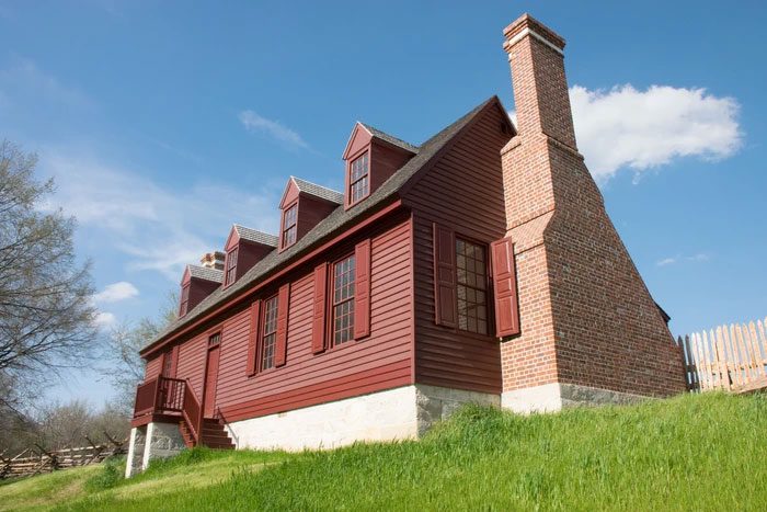 Replica of Washington's childhood home.