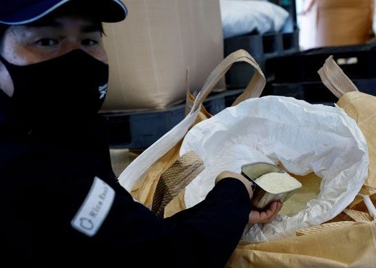 Biomass Resin uses about 1,500 tons of rice from Fukushima.