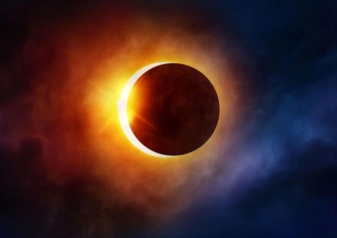 A solar eclipse