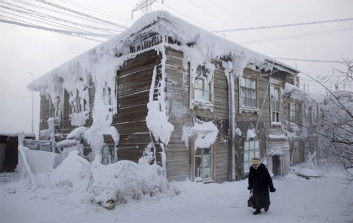 Coldest place: Oymyakon, Sakha Republic (Russia)