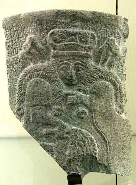 Description of the goddess Nisaba at the Pergamon Museum in Germany.