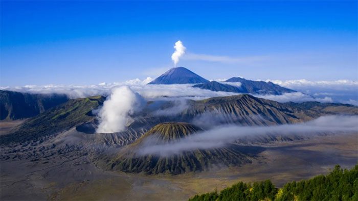 Mount Semeru in Indonesia