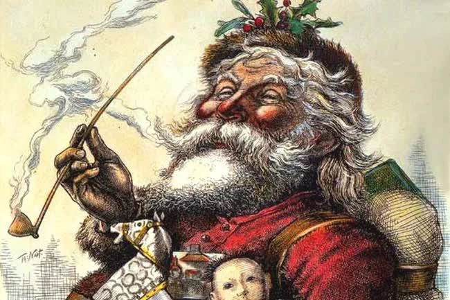 Santa Claus once looked like this.