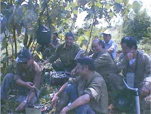 Survey at Dong Pao mine, Lai Chau