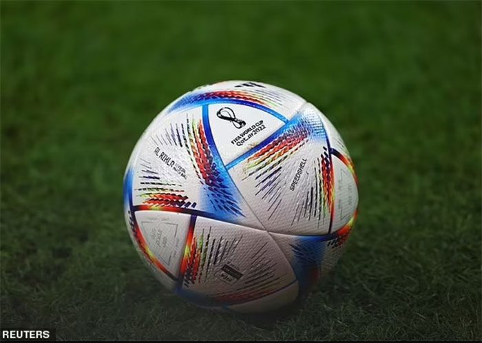 The official ball used in the 2022 World Cup.