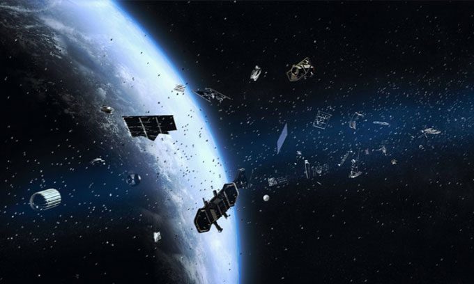 The increasing amount of space debris poses a threat to space missions.