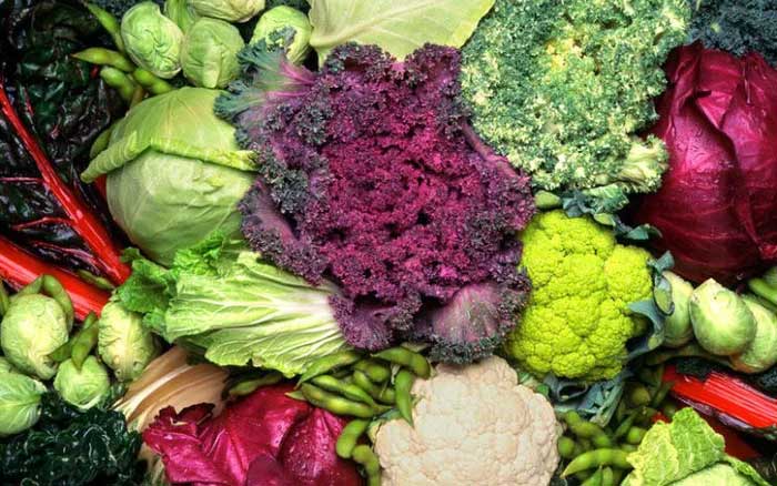 Nutritional values per serving vary among different types of cruciferous vegetables.