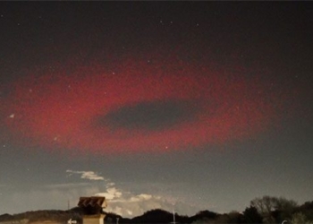 red circle blurry in the sky italy 126758