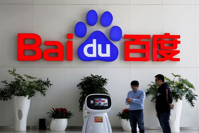 Baidu's AI Robot at its headquarters in Beijing, China.