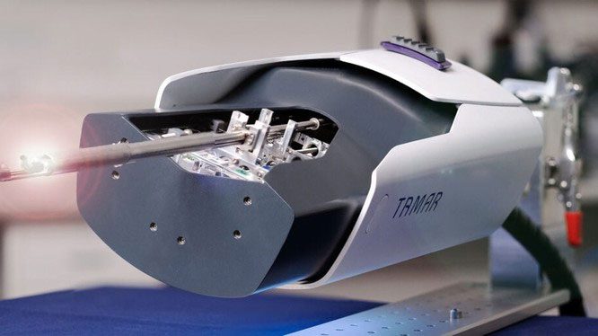 The smallest and most precise robotic endoscopy system in the world for minimally invasive brain surgery.