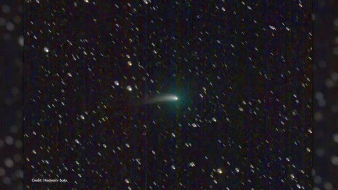 Comet C/2022 E3 (ZTF) captured from NASA's video