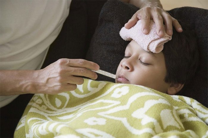 High fever is a typical symptom of malaria.