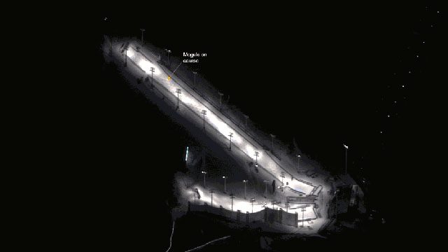 Freestyle skiing area in Hebei, China, for the 2022 Winter Olympics