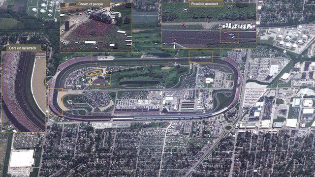 Indianapolis 500 race in Indiana in May