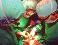 Surgeons using RFID tags