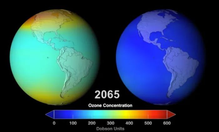 According to the plan, the ozone layer will fully recover by 2065.