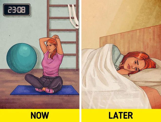 Working out at night