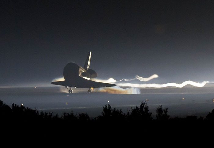 Space shuttles were retired from operation in 2011