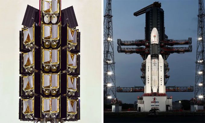 India's LVM3 M2 rocket.